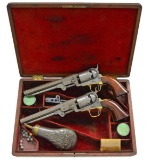 PRESENTATION PAIR COLT NAVY REVOLVERS TO GUSTAVUS