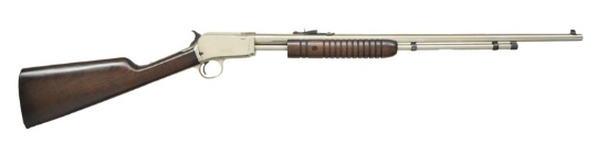 ROSSI STAINLESS MODEL 62 SA PUMP ACTION RIFLE.