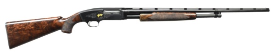 WINCHESTER MODEL 42 CUSTOM ENGRAVED PUMP SHOTGUN.