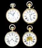 4 POCKET WATCHES ADVERTISING FOR WESTLEY RICHARDS