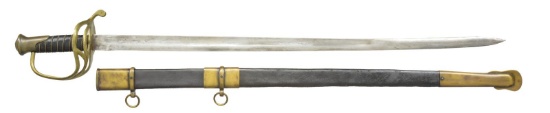 CONFEDERATE OFFICERS SWORD OF THE COLLEGE HILL