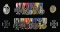 WWI & WWII GERMAN 7 AWARD MEDAL BAR & WWI 1ST