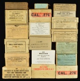 19 BOXES OF COLLECTIBLE US MILITARY AMMO INCLUDING