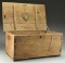 EARLY DOVETAIL WOODEN BOX POSSIBLY USED BY A