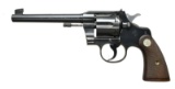 COLT OFFICER'S THIRD MODEL 22 LR TARGET REVOLVER.