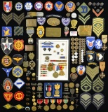 MOSTLY US MILITARY PATCHES, INSIGNIA, MEDALS