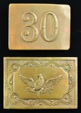 2 BELT BUCKLES OF THE 19th CENTURY.