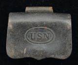 CIVIL WAR USN 1861 DATED CARTRIDGE BOX.