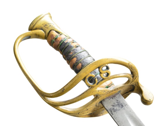 LEECH & RIGDON FLOATING "CS" OFFICER'S SWORD.