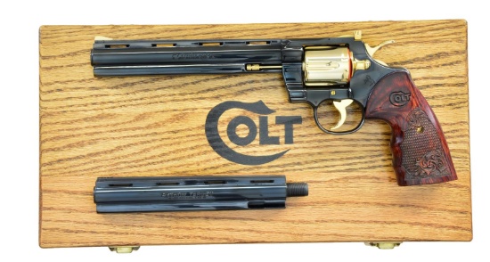 CASED EYE CATCHING GOLD ACCENTED CUSTOM SHOP COLT