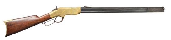 RICHLY DECORATED HENRY 1860 LEVER ACTION REPEATING