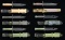 GROUP of 6 M-9 & OKC-3S PATTERN BAYONETS.