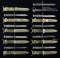 GROUP OF 9 ASSORTED US M7 BAYONETS WITH SCABBARDS.
