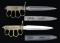 LOT OF 2 WWI US TRENCH KNIVES.