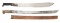 2 SPANISH AMERICAN WAR ERA MACHETES.