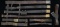 GROUP OF 8 MILITARY STYLE BELTS.