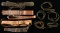 35 MOSTLY MILITARY BELTS.