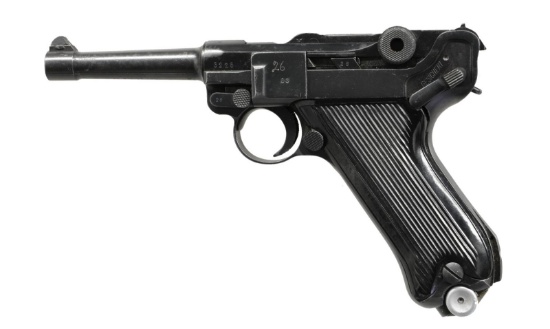 MAUSER (42) 1940 DATE LUGER SEMI AUTO PISTOL.