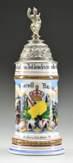 IMPERIAL GERMAN REGIMENTAL STEIN FROM THE 3rd