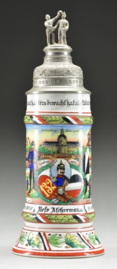 IMPERIAL GERMAN REGIMENTAL STEIN FROM A STRASSBURG