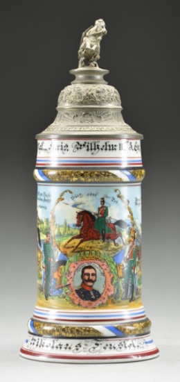 IMPERIAL GERMAN REGIMENTAL STEIN FROM THE 1st