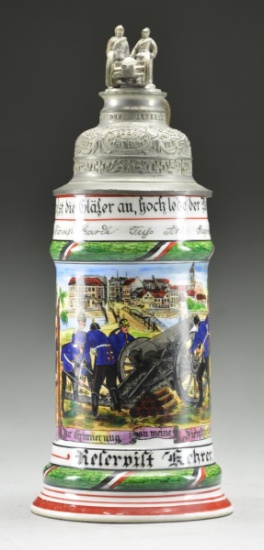 IMPERIAL GERMAN REGIMENTAL STEIN FROM THE 6th