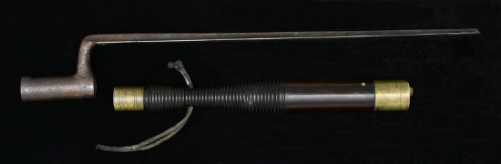US M1816 BAYONET & A TRUNCHEON WITH COLLAPSIBLE
