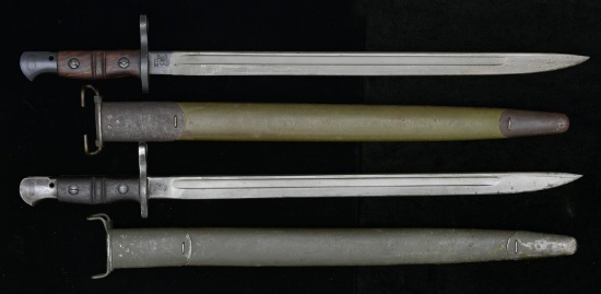 2 US WWI REMINGTON MODEL 1917 BAYONETS.