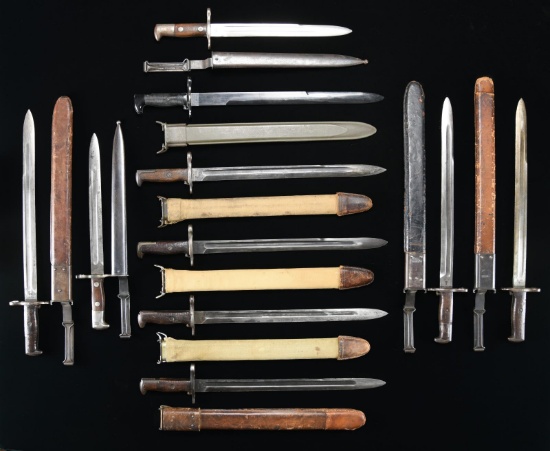 INTERESTING GROUPING OF10 BAYONETS FOR SPRINGFIELD