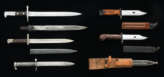 5 EUROPEAN BAYONETS.
