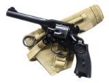 SINGAPORE POLICE MARKED WEBLEY MK IV DA REVOLVER.