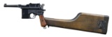 MAUSER C96 BOLO SEMI-AUTOMATIC PISTOL WITH RIG.