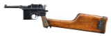 REBARRELED MAUSER C96 BOLO SEMI-AUTOMATIC PISTOL.
