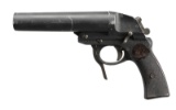 WWII GERMAN LUFTWAFFE DOUBLE BARREL FLARE PISTOL.
