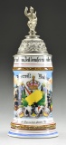 IMPERIAL GERMAN REGIMENTAL STEIN FROM THE 3rd