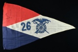 RARE WW1 26TH QUARTERMASTER COMPANY GUIDON.