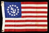 TWO AMERICAN MARITIME FLAGS.