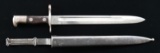 US KRAG MODEL 1892 BAYONET WITH SCABBARD.