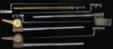 GROUP OF 7 U.S. INDIAN WAR PERIOD SOCKET BAYONETS.
