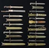 LOT OF 11 MOSTLY US BAYONETS.