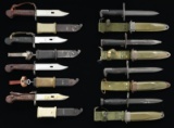 LARGE INTERESTING GROUP OF BAYONETS AND FIGHTING