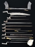 GROUP OF 9 MISC. SOCKET BAYONETS.