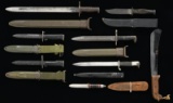 8 PRIMARILY US WWII EDGED WEAPONS.