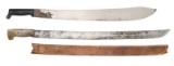 2 SPANISH AMERICAN WAR ERA MACHETES.