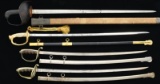 4 US 20th CENTURY SWORDS.