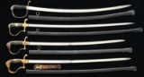 4 WWI & WWII GERMAN SWORDS.