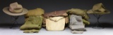 WWI US UNIFORM PANTS, 2 CAMPAIGN HATS & VARIOUS