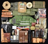 ASSORTED WEB GEAR & MILITARIA.