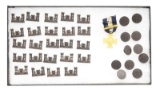 LARGE GROUP OF WWI COLLAR DISCS, COLLAR INSIGNIA,
