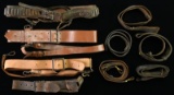 35 MOSTLY MILITARY BELTS.